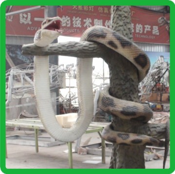 hot sale outdoor playground big snake monty python animatronic animal