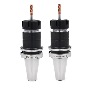 Pemegang Alat CNC BT40-ER32-100 Ketepatan Tinggi Seimbang BT40 ER32 Collet Chuck 20CRMNTI MAS403