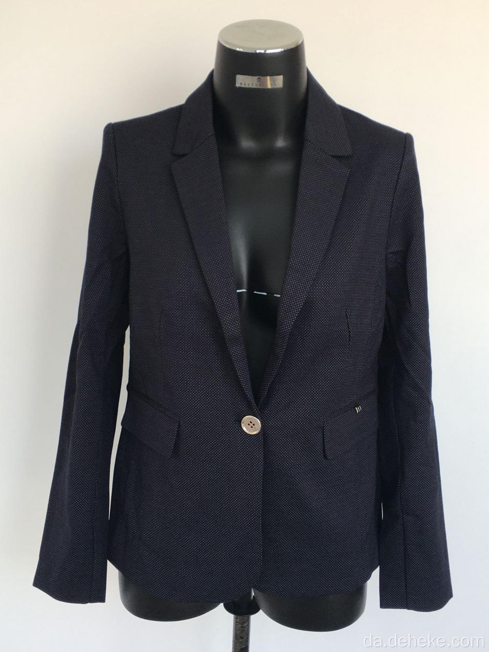 Meget anbefalet strikket Jacquard Blazer