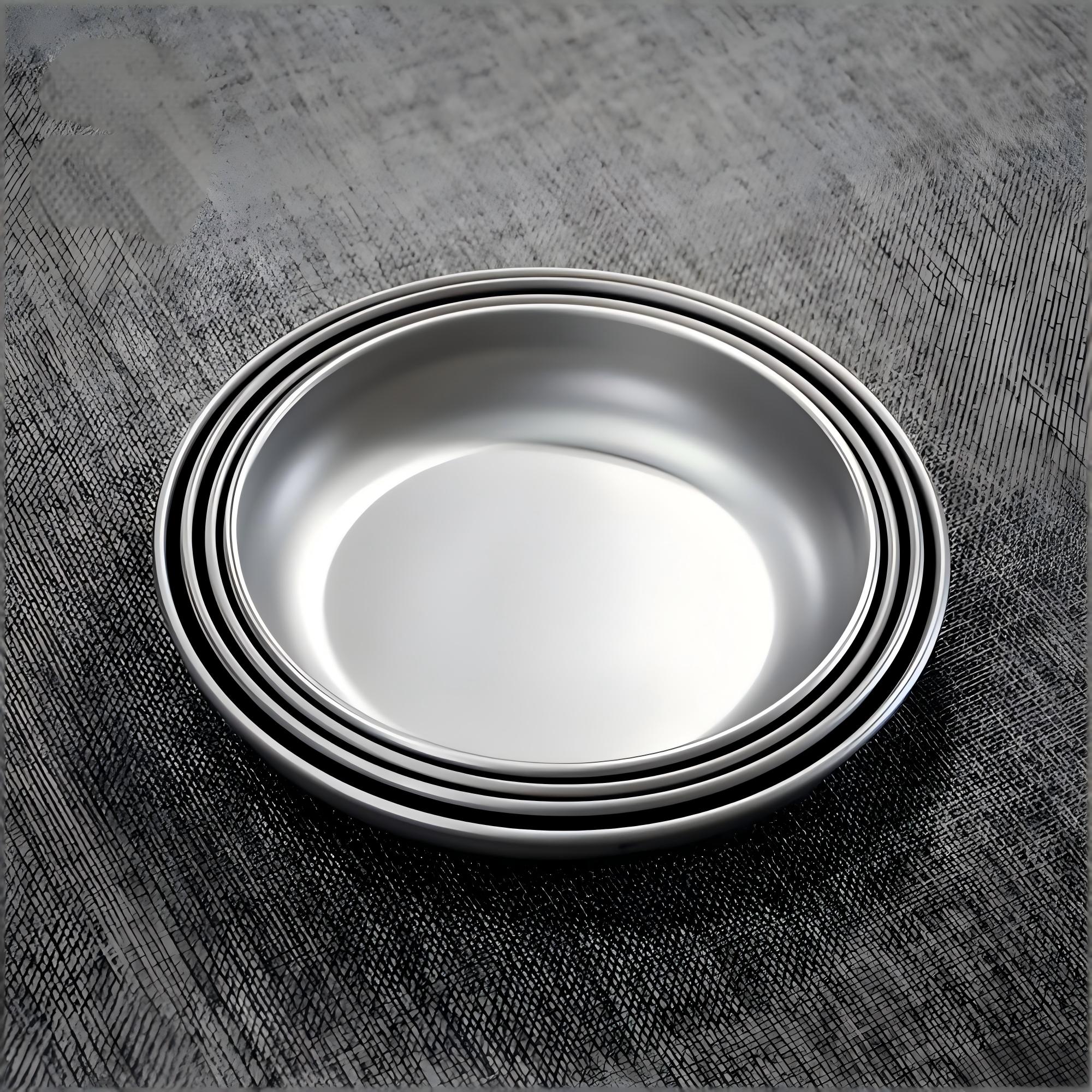 Ultralight Titanium Plate Portable Dinner Dish for Camping