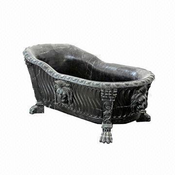 Hand Carved Black Clawfoot Lion Bathtubs, OEM Orders are Welcome