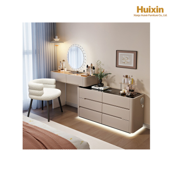 1m / 1.2m Coffee Multi-Functional Vanity Table