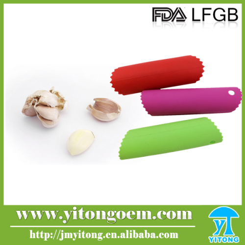 Colorful LFGB standard 100% food grade silicone garlic zesters