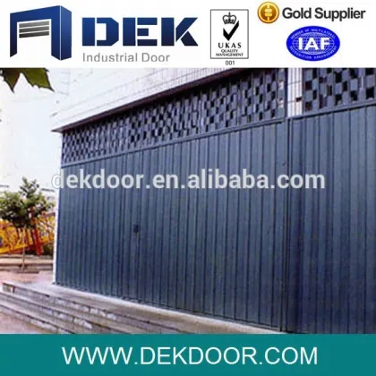 Steel accordion security doors