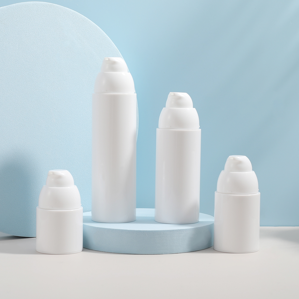 Hot Sales White Plastic Vacuum Lotion Pump Bottle