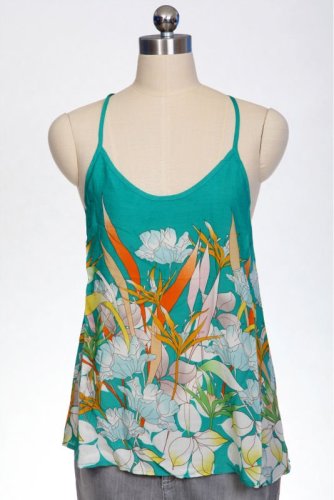 Woven ladies singlet