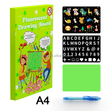 Suron Fluorescent Doodle Pads Menulis Papan Untuk Anak-Anak