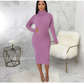 Women's Bodycon Pullover Sweater Dress