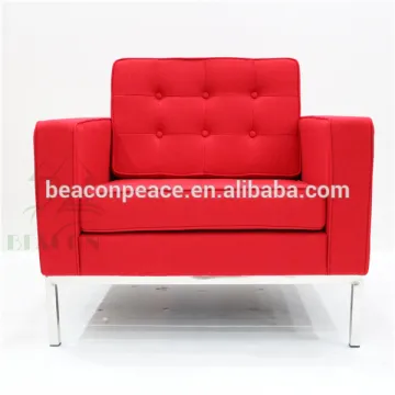 2016 RED KNOLL SOFA ONE SEATER