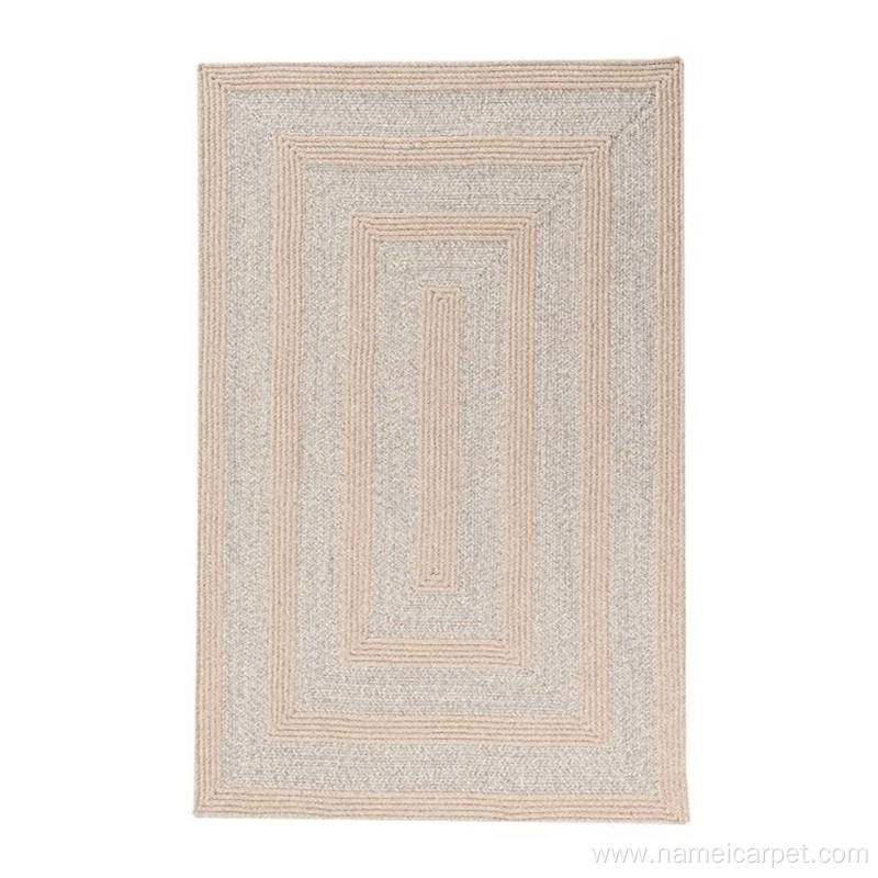 home living room braided wollen wool rug