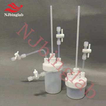 NJbinglab PFA flat bottom flask, for semiconductor lab, support cusomization