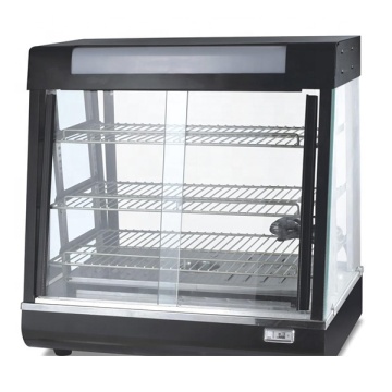 Tabletop Glass Display Hot Food Warmer Showcase for Sale