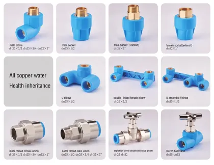 YIFENG PPR-CU Bride Crossing Bridge: Seamless Red Copper Pipe Socket with Copper Core Tube Fittings