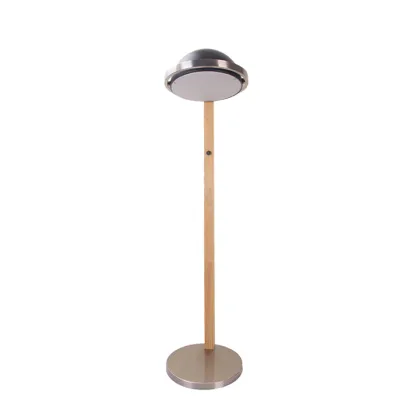 Mid Century Wooden Adjustable Floor Lamp