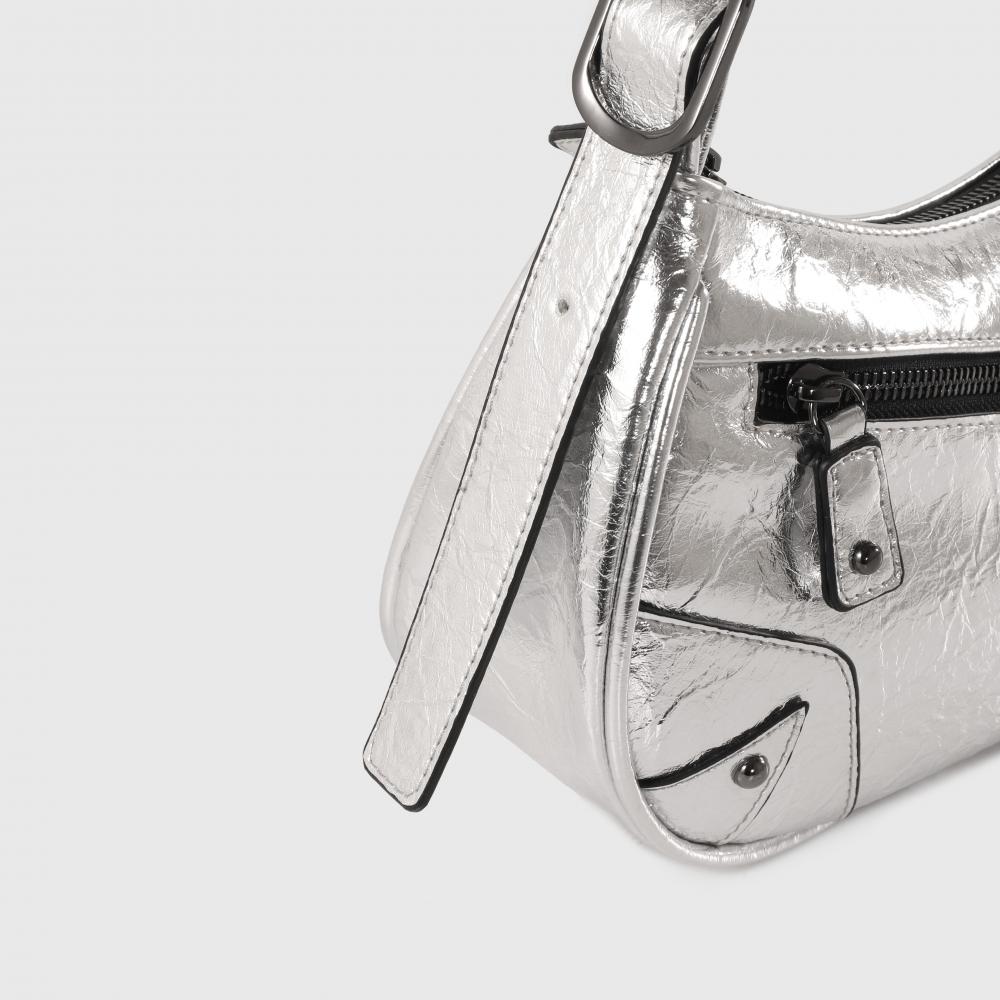 Silver Metallic Shoulder Bags for Women