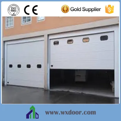 electric composite sectional sliding door/gate with windows