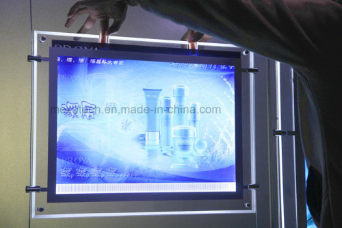 Indoor Window Display A3 Landscape LED Light Pocket for Advertising