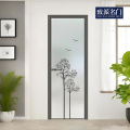 Minimalist abstract plant swing door