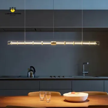 Lumind Long Glass Restaurant Decoration Lamp: Downlights & Indoor Pendant Light