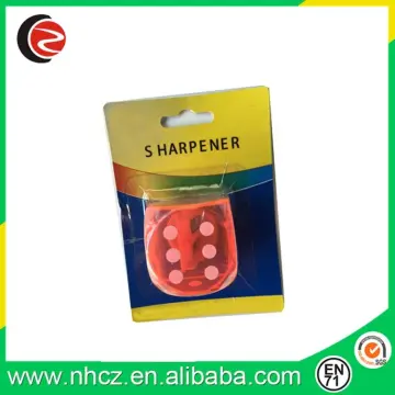 Orange Dice sharpener for school