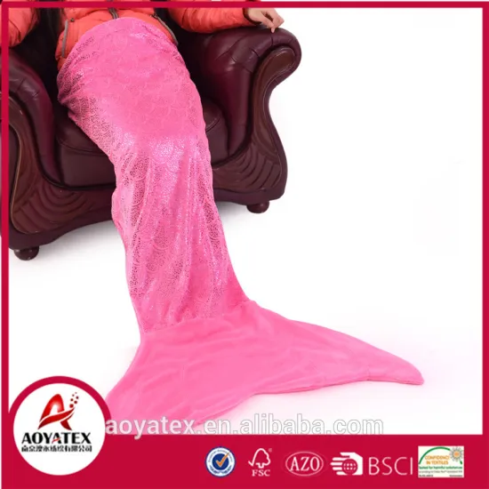 new design promotion Mermaid Tail blanket for gift