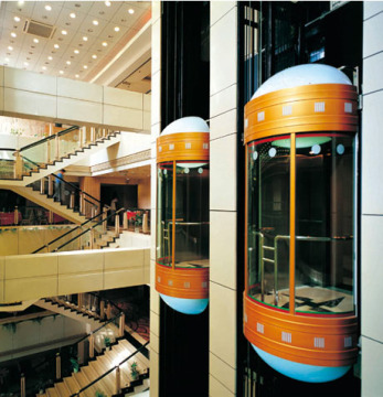 Panoramic Elevator with Glass Cabin for Sightseeing
