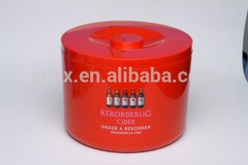 plastic ice bucket&Tongs, promotional ice bucket,