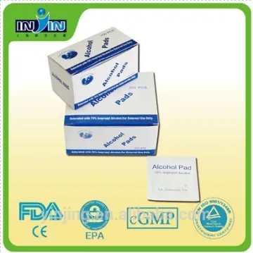 Disposable medical swabs Small alcohol prep pads 40gsm 2.8*6cm OEM