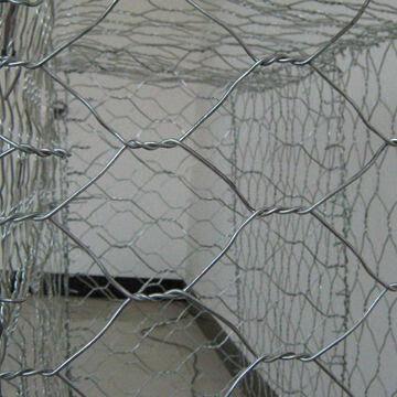 Galvanized/PVC-coated Stone Cage Netting with Diaphragms