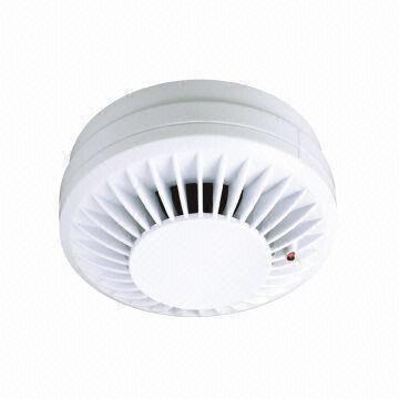 Smoke Alarm, Made of PVC Material and Available in White Color