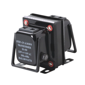 Factory Direct 100 Watt Step Up/Down Transformer met dual-connectorm brandstofkoord