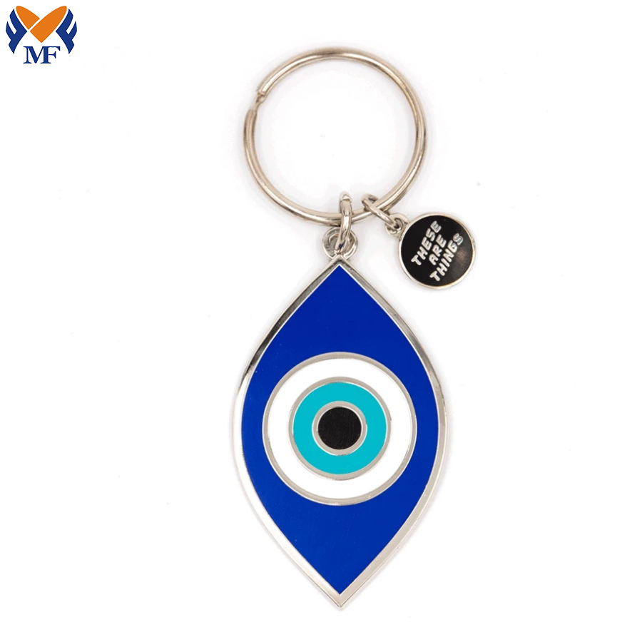 Evil Eye Enamel Keychain