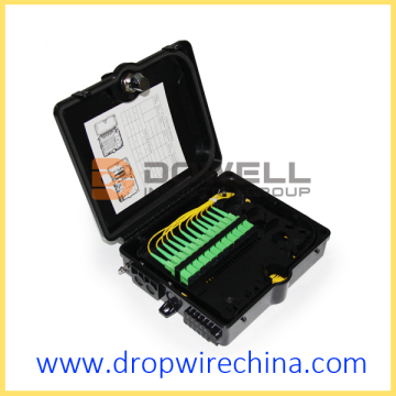 12 Cores Fiber Optic Terminal Box, Black Color