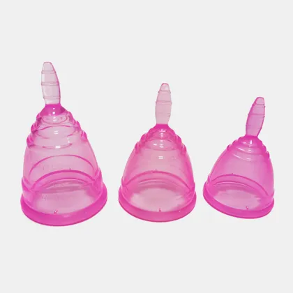 Wholesale Soft Foldable Reusable Menstrual Cup Set for Women
