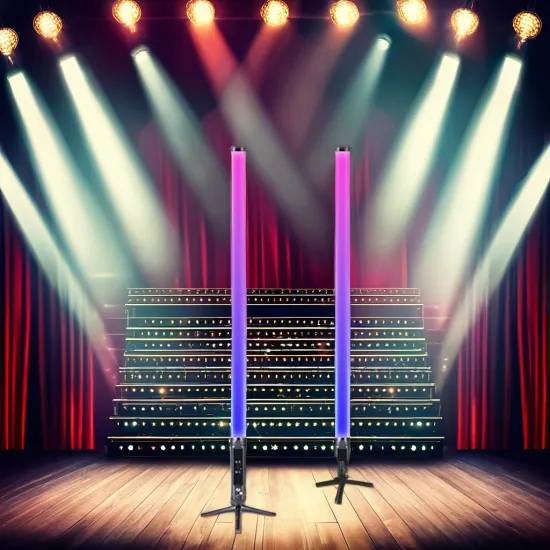 Professional Wireless RGB LED Photography Light with Tripod for Video Shooting