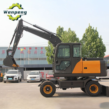 9 Ton Compact Wheel Excavator With Optional Attachment