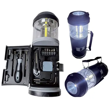 Factory Promotional Tools Set: Comprehensive LED Camping Light & Portable Hand Tool Kit