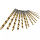 19PCS HSS White Titanium Coated Drills