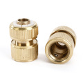 Brass garden hose connector