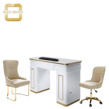 Beige Color Pedicure Stool for Nail Salon Clients