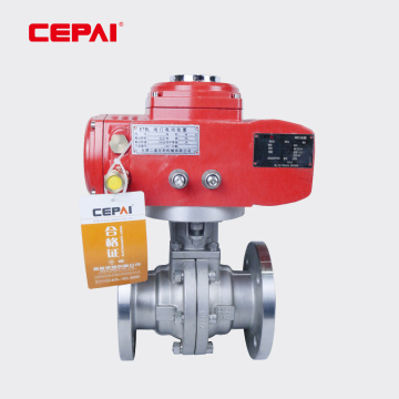 Heat Safe Electric fluorine lined ball valve