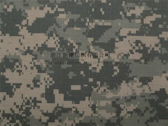 Rip-stop Nylon Cotton Blend Camouflage Fabric