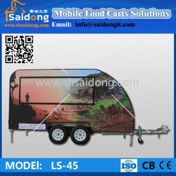 High quality street hot food truck-fast food trailer-food vending van for sale