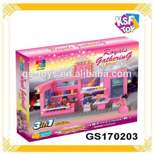 Plastic Material Building Blocks, Castle Building Blocks For Girls