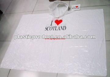 Logo Disposable Emergency Rain Poncho