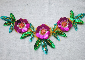 Schönes Design Perlen Strass Patches