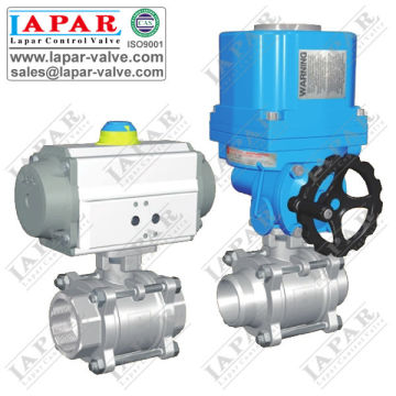 LPA12 series Threaded Ball Valve Fire Safe Design with Actuator