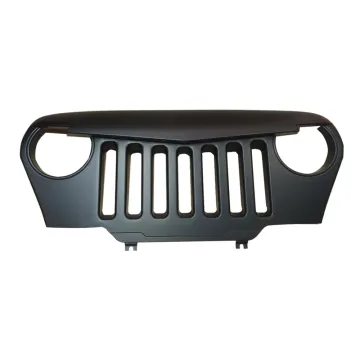 Black Angry Mesh Grill Replacement ABS Material for Jeep Wrangler TJ 1997-2006