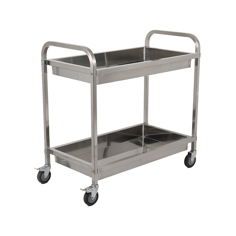 stainless steel cleaning trolley