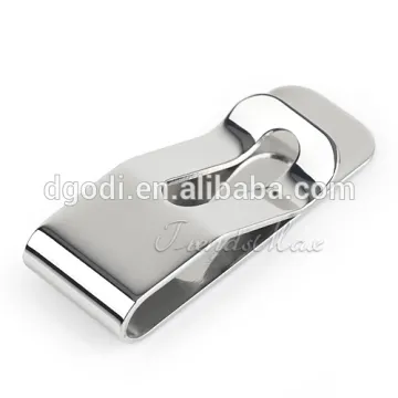 custom made stainless steel blank money clip for wholesale